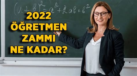 Öğretmenlere zam 2022